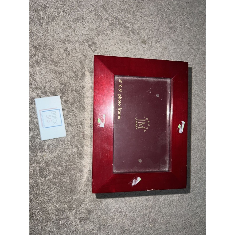 Wooden Keepsake 4” X 6” Photo Box by Jordan Mark In Fair Condition